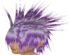Purple piked hair
