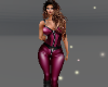 Purple leather outfit