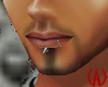 {A} Silver Lip Ring Left