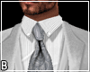 Silver Full Suit Tie