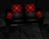 (AA)Red/Black sofa