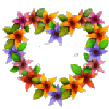 flower heart wreath