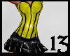 13 PVC Mini Dress Yellow