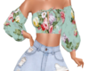 Floral Boho style top