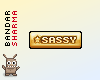 (BS) SASSY in gold