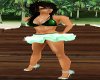 Beach Green Halter-Skirt