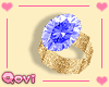 Blue Diamond Ring