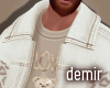 [D] Teddy leopard jacket