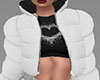 Puffer White Crop Coat