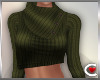 *SC-Crop'd Sweater Olive