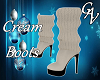 CREAM BOOTS  -F