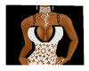 White& Blk Wedding Dress