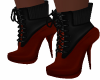 Rose Red Laced Boots