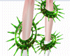 Green Leg spikes mesh F
