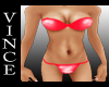 [VC] PVC Bikini Red