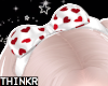!! Doll Bow White Hearts