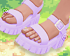 ⁘ cute lilac sandals