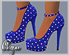 Royal Blue PolkaDot Shoe