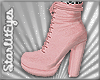 *Pink Suede Boots*