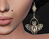 Lunar moth earrings