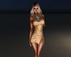 Date Night Gold Dress RL