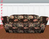 Black/Floral Satin Couch