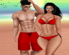 Bikini Couple Red RLL