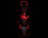Neon Skulls Anim Red