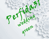 wedding green podium
