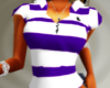 CC!purple and white polo