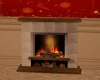 Christmas red gold room
