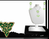 Green heart jewellry