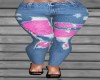 Mesh Jeans RLS pink