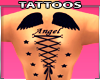 Back Tatto Angel Star
