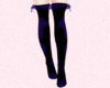 Dark Purple Cow Socks ~