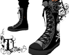 Djx white skull boots F