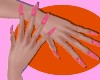 Realistic hands/ pink