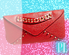 <P>Red Spiked Clutch