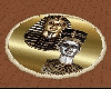 Tutankhamun round rug