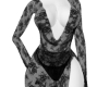 Lace Drape Maxidress