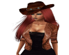 Red Hair for Cowgirl Hat
