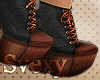 :S: Boots Black/Brown