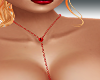 Red Boha Necklace