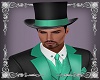 Black-Green Top Hat