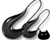 0123 Black Drop Earrings
