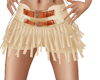 TAN FRINGE SKIRT