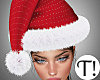 T! Santa Red Sparkle Hat