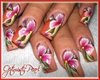 pink tropical nails