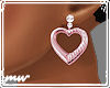 !Pink Heart earrings