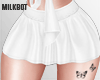 White Shiny Skirt + tat